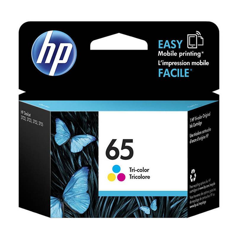 HP 65 Ink Cartridge - Tri-Colour (N9K01AA)(N9K01AA) - 1