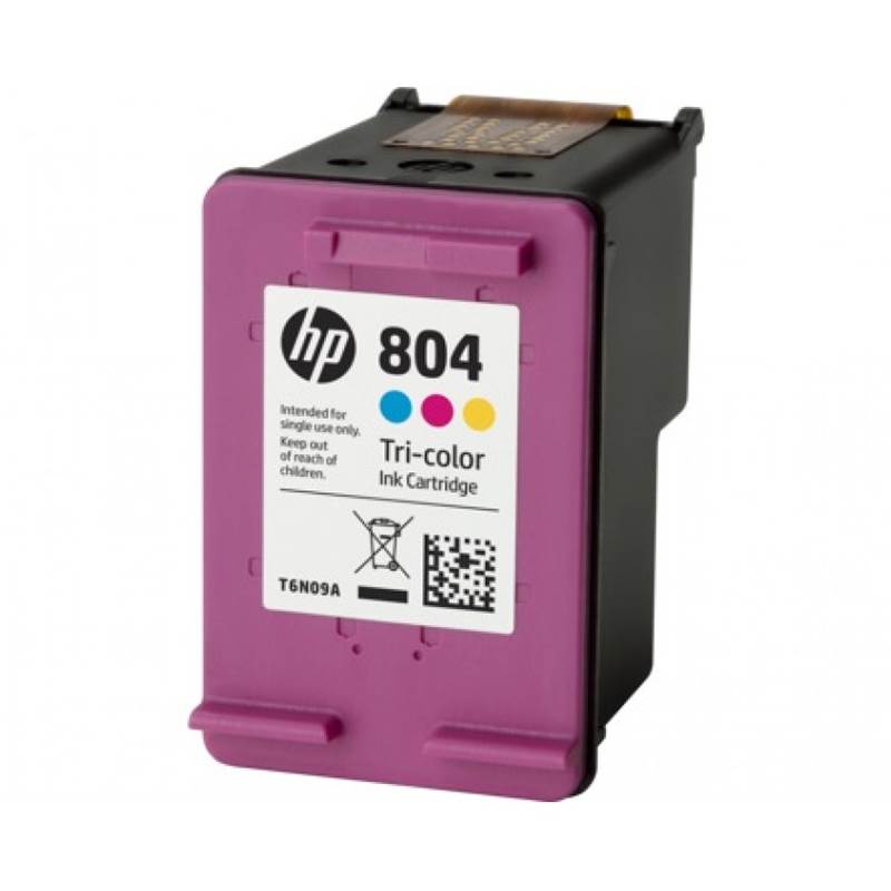 HP 804 Original Ink Cartridge - Tri-Colour (T6N09AA)(T6N09AA) - 1