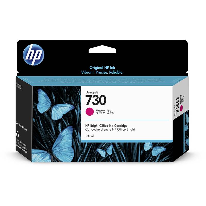 HP 730 130ML DesignJet Ink Cartridge - Magenta (P2V63A)(P2V63A) - 1