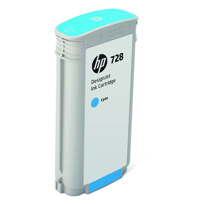 HP 728 130ML Ink Cartridge - Cyan (F9J67A)(F9J67A) - 1