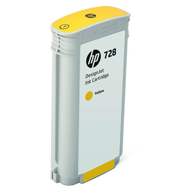 HP 728 130ML Ink Cartridge - Yellow (F9J65A)(F9J65A) - 1