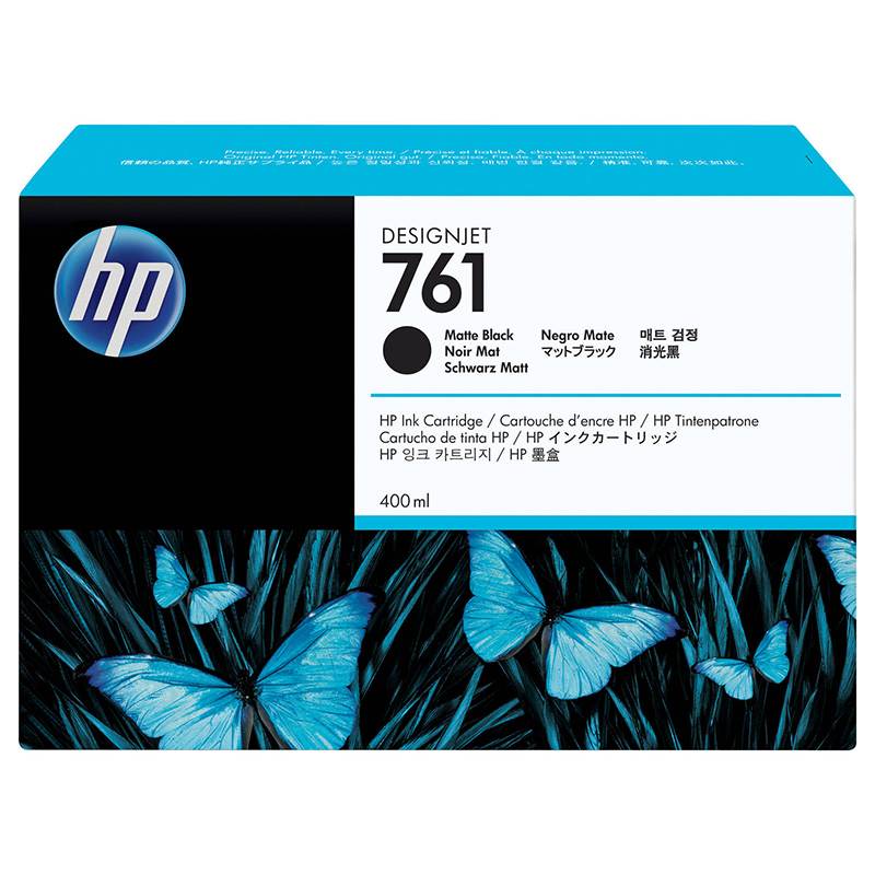 HP 761 400ML DesignJet Ink Cartridge - Matte Black (CM991A)(CM991A) - 1