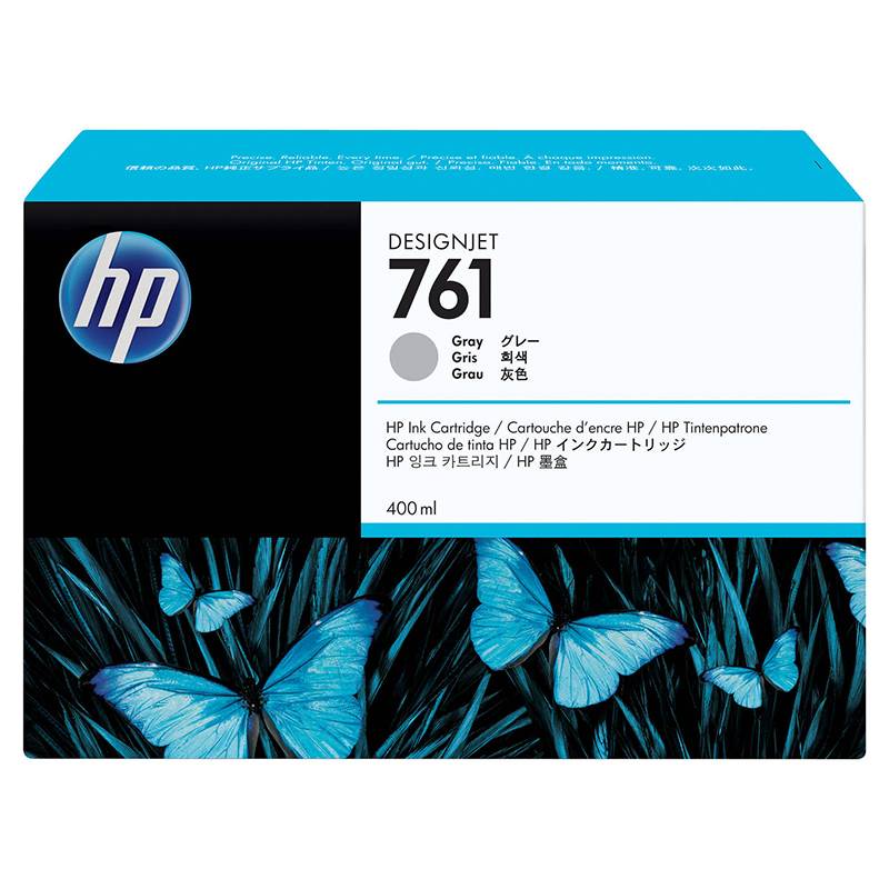 HP 761 400ML DesignJet Ink Cartridge - Grey (CM995A)(CM995A) - 1