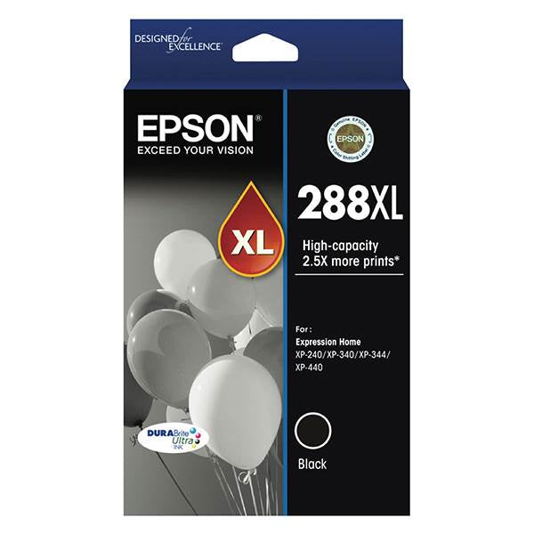 Epson 288XL High Capacity DURABrite Ultra Black Ink Cartridge (C13T306192) - 1