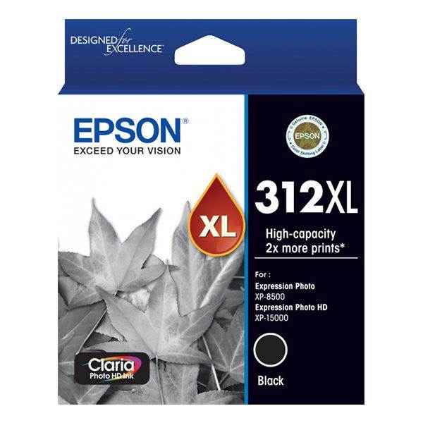 Epson 312XL High Capacity Claria Photo HD Black Ink Cartridge(C13T183192) - 1