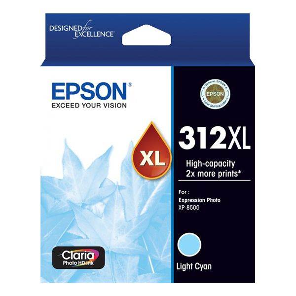 Epson 312XL High Capacity Claria Photo HD Light Cyan Ink Cartridge(C13T183592) - 1