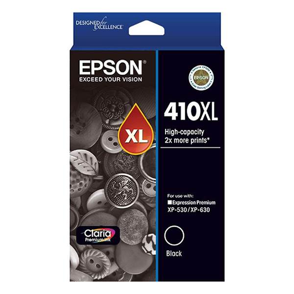Epson 410XL High Capacity Claria Premium Black Ink Cartridge(C13T339192) - 1
