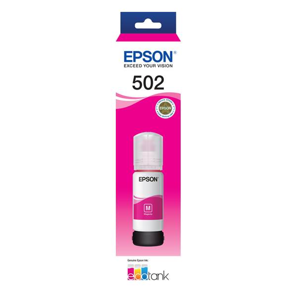 Epson T502 EcoTank Magenta Ink Bottle(C13T03K392) - 1
