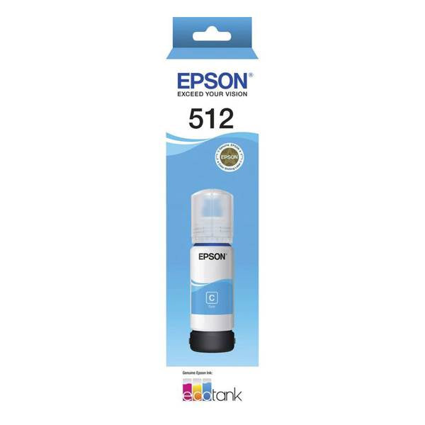 Epson T512 EcoTank Cyan Ink Bottle(C13T00H292) - 1