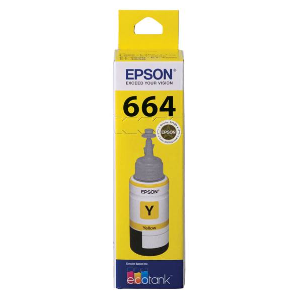 Epson T664 EcoTank Yellow Ink Bottle(C13T664492) - 1