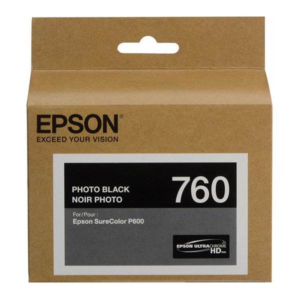 Epson 760 UltraChrome HD Photo Black Ink Cartridge(C13T760100) - 1