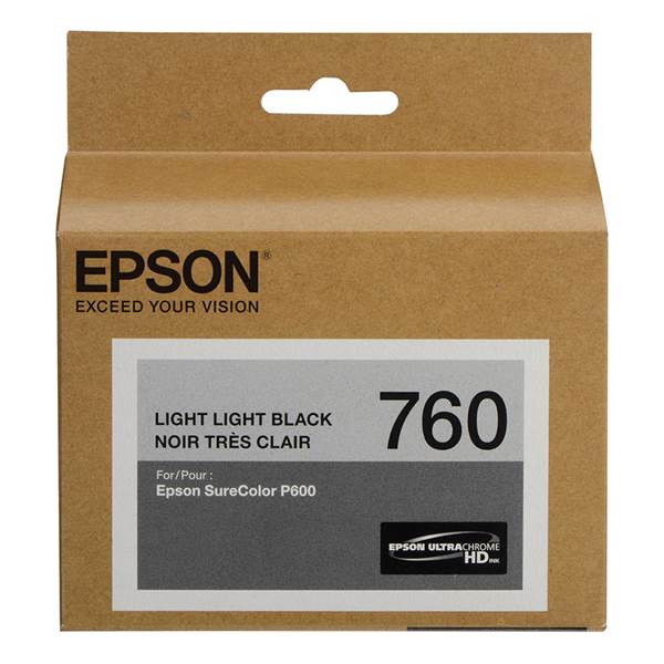 Epson 760 UltraChrome HD Light Light Black Ink Cartridge(C13T760900) - 1