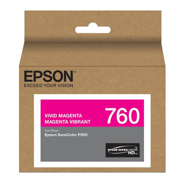 Epson 760 UltraChrome HD Vivid Magenta Ink Cartridge(C13T760300) - 1