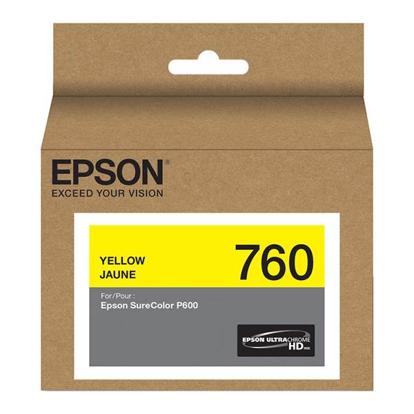 Epson 760 UltraChrome HD Yellow Ink Cartridge (C13T760400) - 1