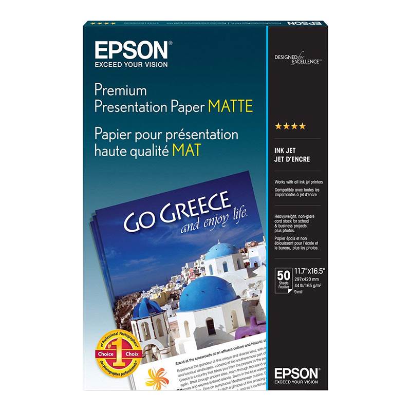 Epson A3 Matte Heavy Weight Presentation Paper 50 Sheets(C13S041261) - 1