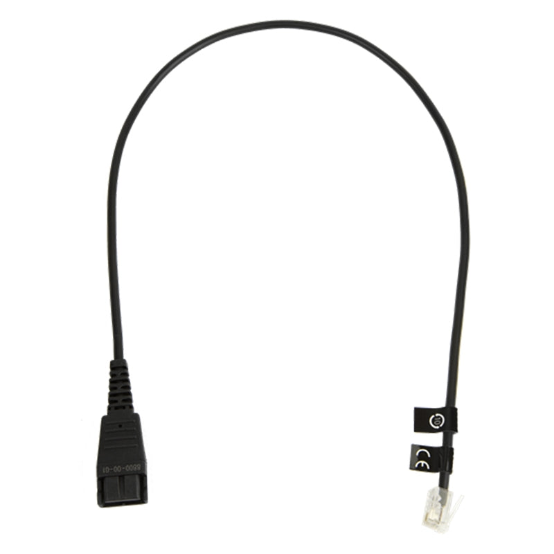 Jabra QD to RJ10 Headset Cord(8800-00-01) - 1