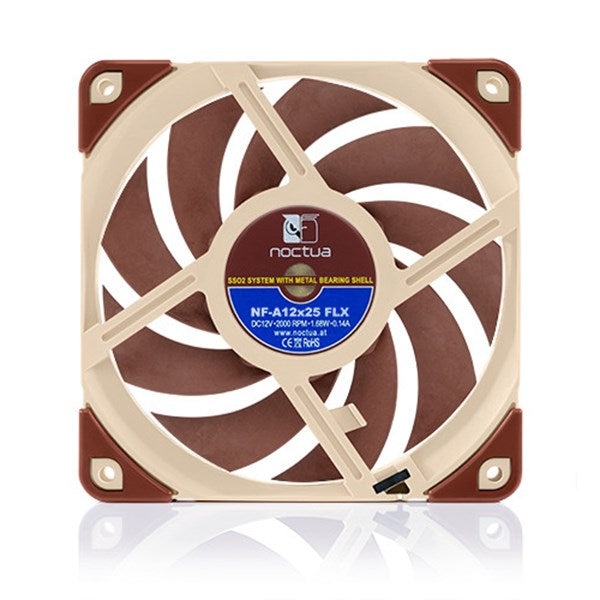 Noctua NF-A12x25 FLX 120mm 3-Pin Fan(NF-A12x25-FLX) - 4
