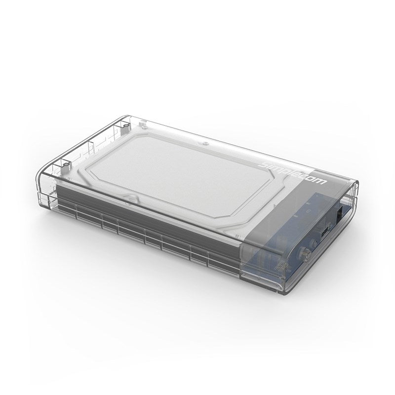 Simplecom SE301-CL 3.5" SATA to USB 3.0 Hard Drive Docking Enclosure - Clear(SE301-CL) - 1