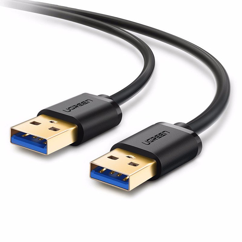 Ugreen 10371 2M USB 3.0 A to USB 3.0 A M/M Cable - Black(10371) - 1