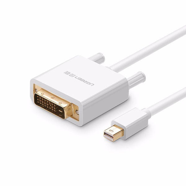Ugreen 10425 3M Mini DisplayPort to DVI Cable - White(10425) - 1