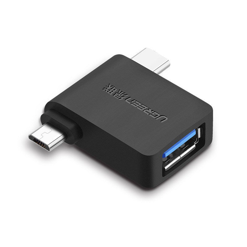 Ugreen 30453 2-in-1 Micro USB and USB-C to USB 3.0 OTG Adapter(30453) - 1