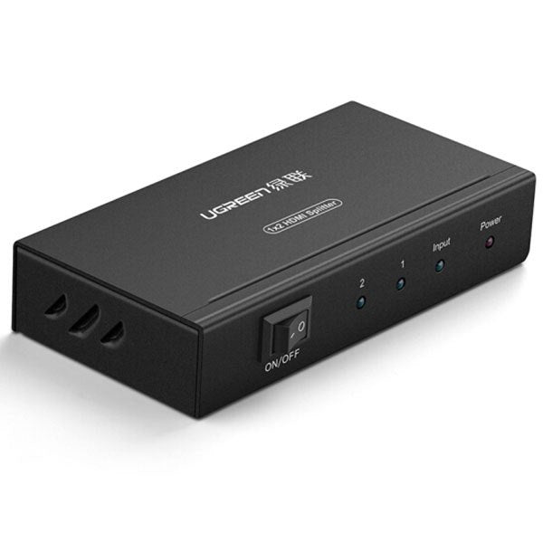 Ugreen 40201 2 Port HDMI Amplifier Splitter - Black(40201) - 1
