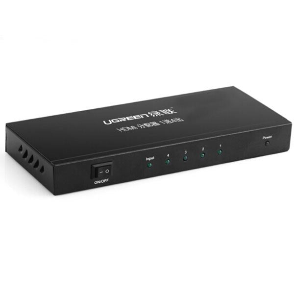 Ugreen 40202 4 Port HDMI Amplifier Splitter - Black(40202) - 1