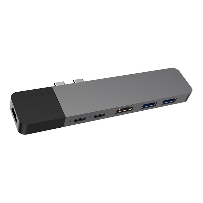 HyperDrive Net 6-in-2 USB-C Hub for USB-C MacBook Pro/Air - Space Grey(GN28N-GRAY) - 1