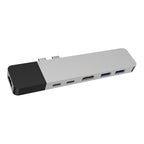 HyperDrive Net 6-in-2 USB-C Hub for USB-C MacBook Pro/Air - Silver(GN28N-SILVER) - 1