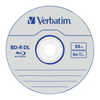 Verbatim 43748 50GB Silver BD-R Dual Layer Recordable Disc - 5-Pack Case(43748) - 2