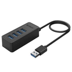 Orico 4-Port USB 3.0 Hub with Micro USB Power Port (100cm) - Black(W5P-U3-100-BK) - 1