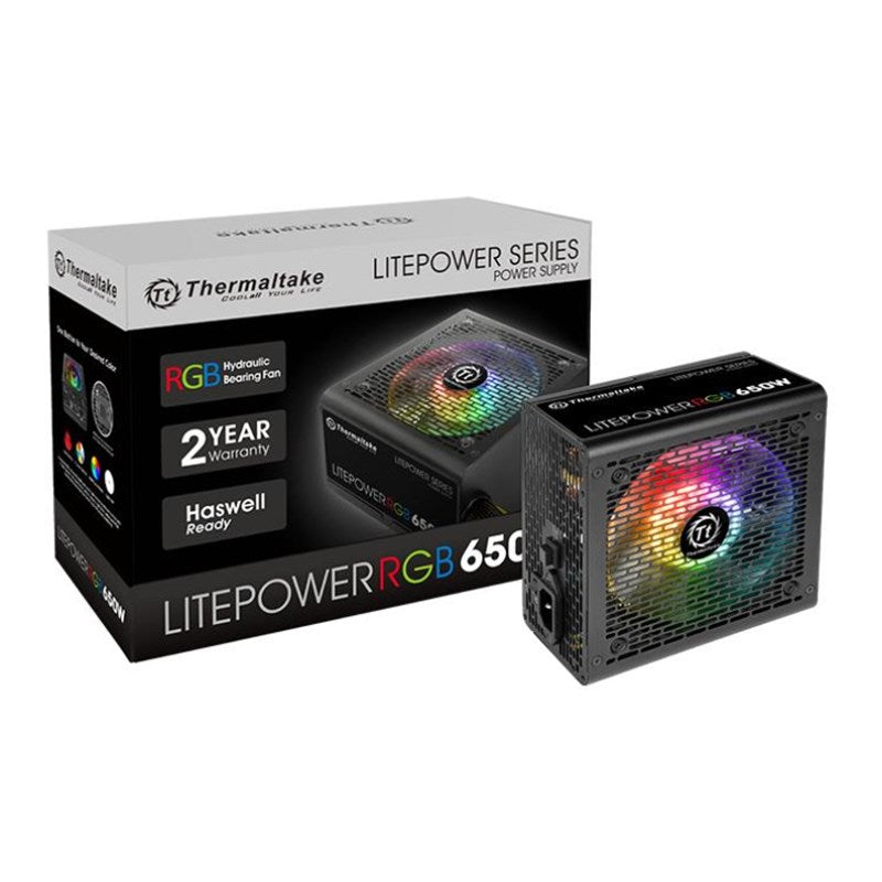 Thermaltake Litepower RGB 650W Non-Modular Power Supply(PS-LTP-0650NHSANA-1) - 3