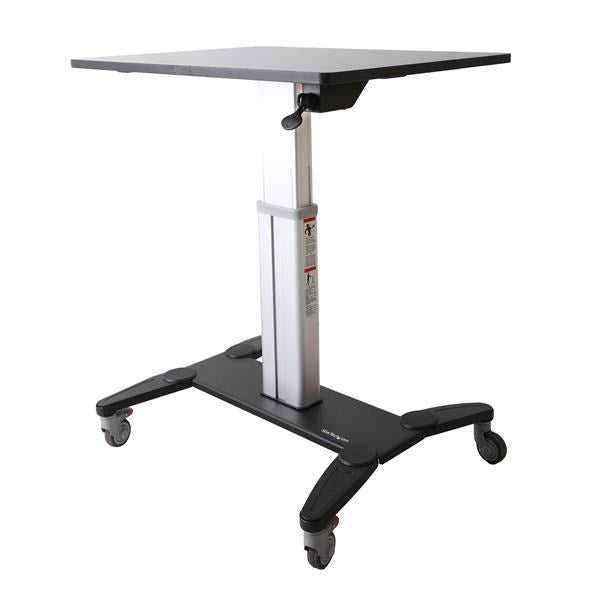 StarTech Mobile Standing Desk - Height Adjustable Sit Stand Laptop Cart(STSCART) - 1