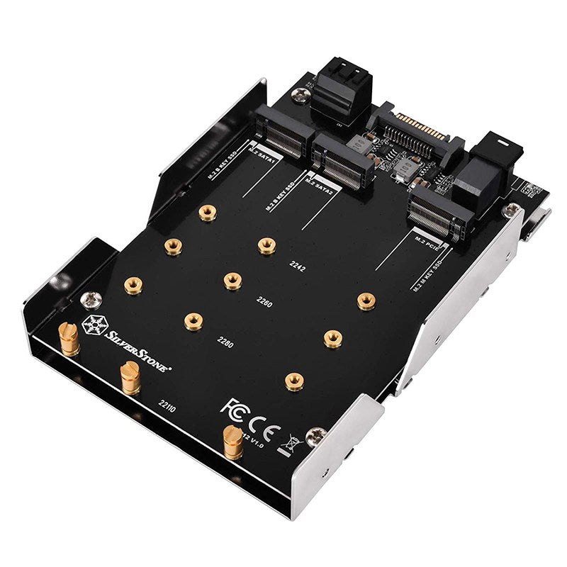 SilverStone SDP12 3.5" SATA/NVMe M.2 Internal Drive Mount(SST-SDP12) - 2