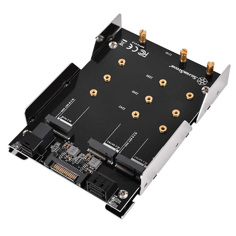 SilverStone SDP12 3.5" SATA/NVMe M.2 Internal Drive Mount(SST-SDP12) - 1