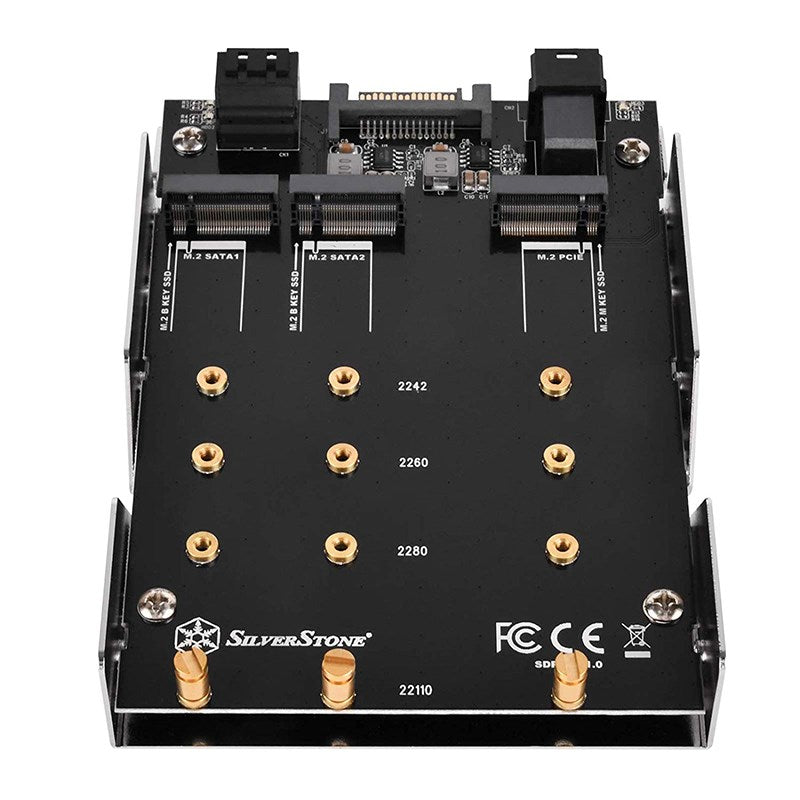 SilverStone SDP12 3.5" SATA/NVMe M.2 Internal Drive Mount(SST-SDP12) - 5