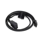 SilverStone CP10 Sleeved Slim-SATA to SATA Adapter - Black(SST-CP10) - 1