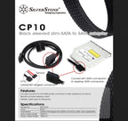 SilverStone CP10 Sleeved Slim-SATA to SATA Adapter - Black(SST-CP10) - 4