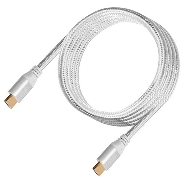 SilverStone CPH01C Premium Braided 1.8m 4K HDMI Cable - Silver(SST-CPH01S-1800) - 1