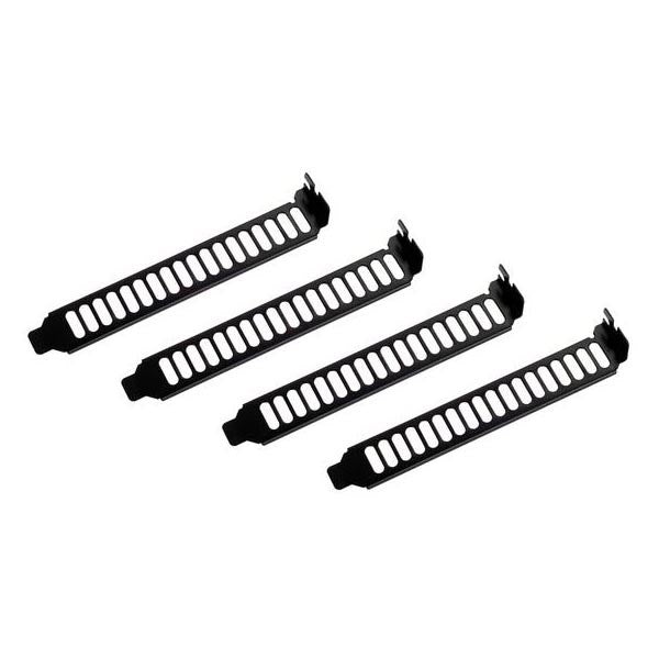 SilverStone AEROSLOTS-BP 4x Vented Slot Covers - Black(SST-AEROSLOTS-BP) - 1
