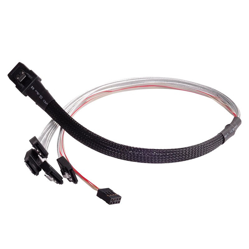 SilverStone CPS03 50cm Mini SFF-8087 to SAS/SATA with Sideband Cable(SST-CPS03) - 1