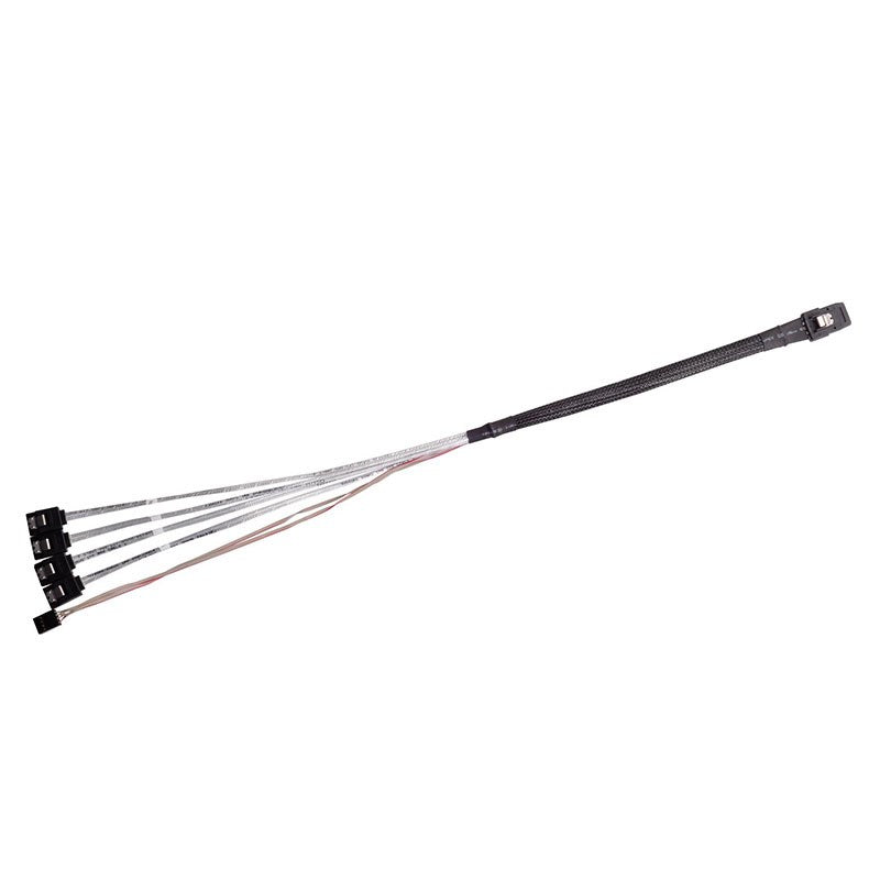 SilverStone CPS03 50cm Mini SFF-8087 to SAS/SATA with Sideband Cable(SST-CPS03) - 6