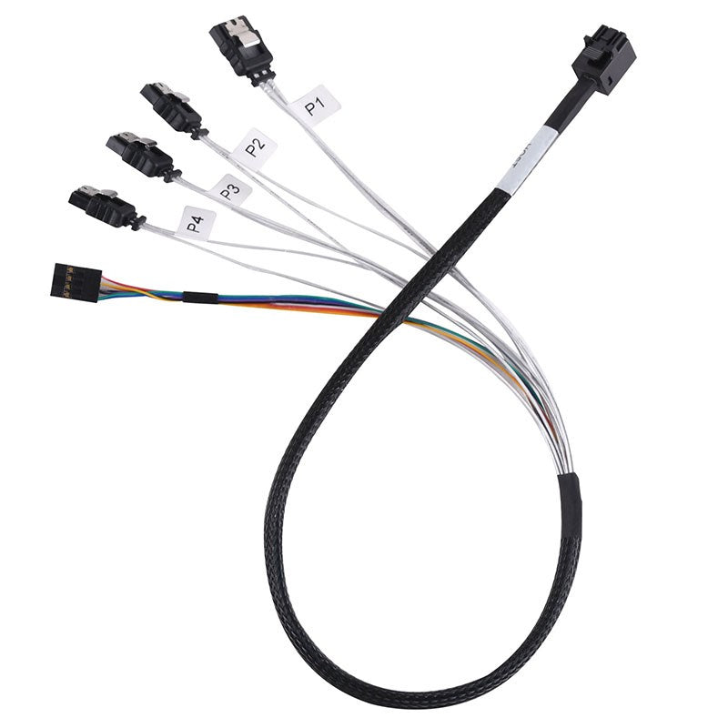 SilverStone CPS05 50cm Mini SFF-8643 to SATA Cable(SST-CPS05) - 1