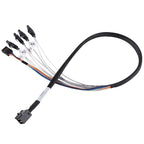 SilverStone CPS05 50cm Mini SFF-8643 to SATA Cable(SST-CPS05) - 2