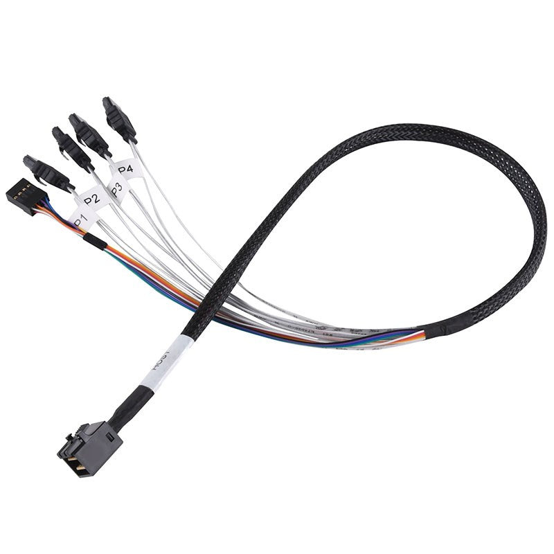 SilverStone CPS05 50cm Mini SFF-8643 to SATA Cable(SST-CPS05) - 2