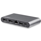 StarTech Mini USB C Dock - 4K Dual Monitor DP Multiport Adapter - PD(DK30C2DAGPD) - 1