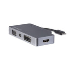 StarTech USB C Multiport Video Adapter HDMI/VGA/mDP or DVI - Space Gray(CDPVDHDMDP2G) - 1