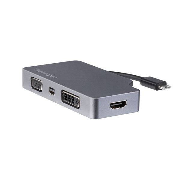 StarTech USB C Multiport Video Adapter HDMI/VGA/mDP or DVI - Space Gray(CDPVDHDMDP2G) - 1