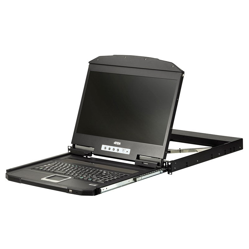 ATEN CL3100USB Short Depth Single Rail VGA 18.5" LCD KVM Console(CL3100NX-ATA-AU) - 1