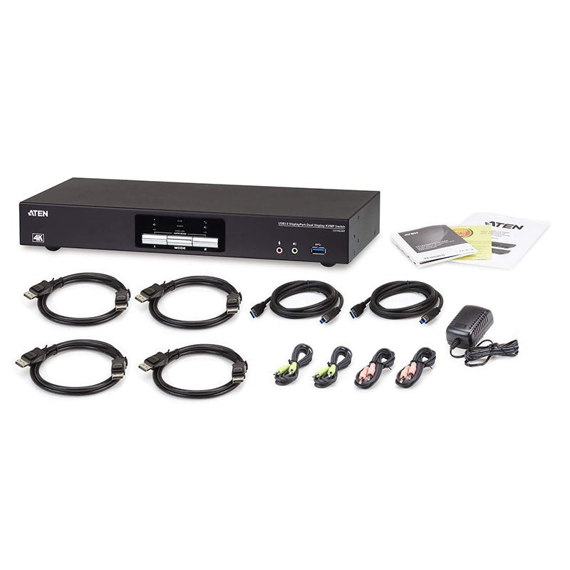 ATEN CS1942DP 2-Port USB 3.0 4K DisplayPort Dual Display KVMP Switch(CS1942DP-AT-U) - 3